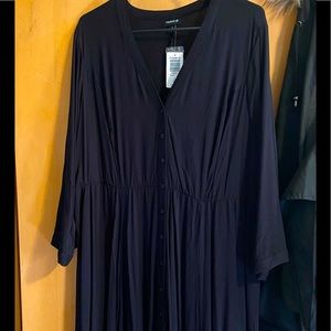 Torrid black midi shirt dress NWT SIZE 2
